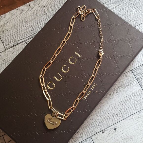 Gucci Heart Necklace Zipper Pull Replacement Upcycled